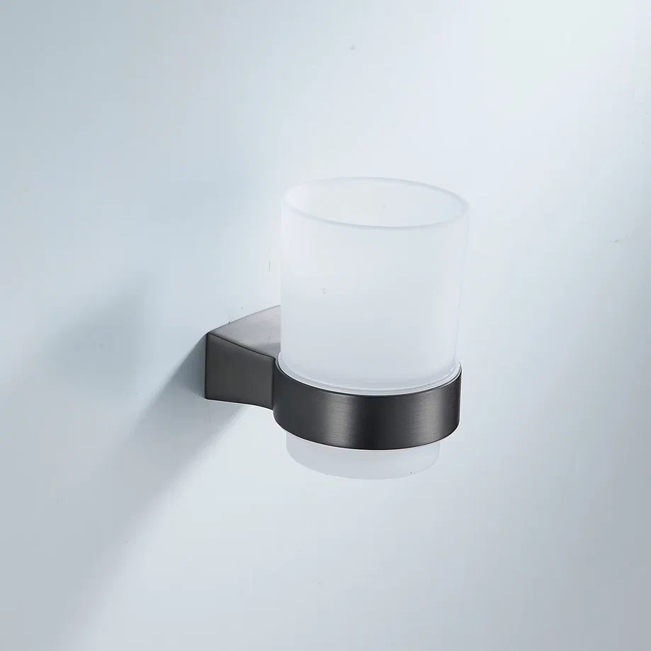 Стакан для ванной комнаты Shevanik SG5712T, оружейная сталь