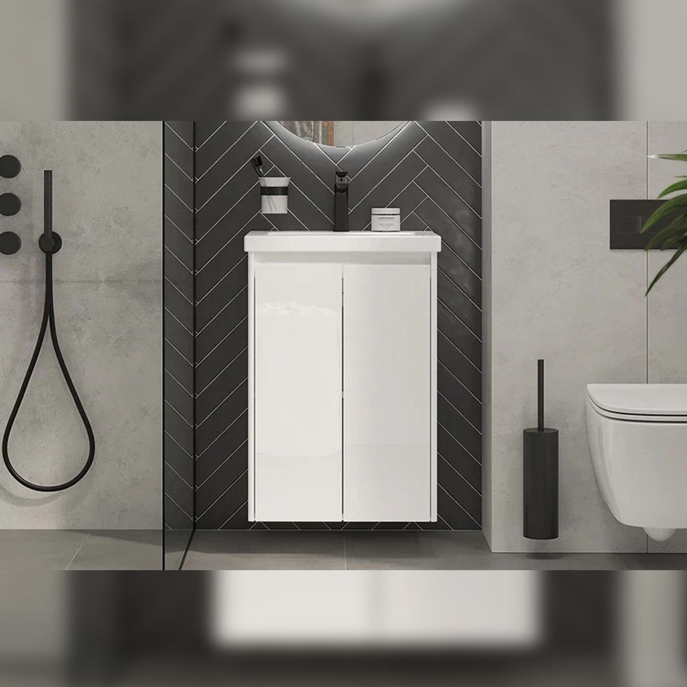 Тумба под раковину подвесная Velvex Klaufs tp.KLA.COM.50.2D, 50 см, артикул tp.KLA.COM.50.2D