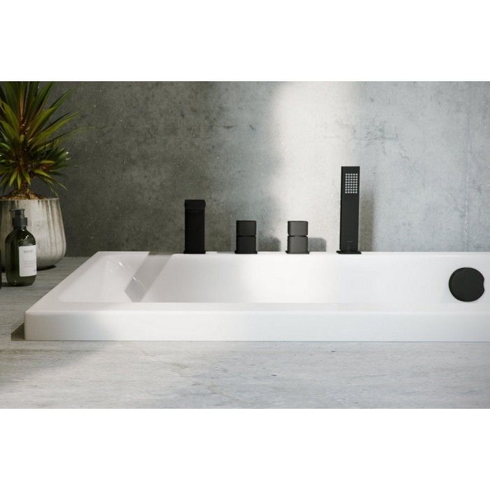 Смеситель на борт ванны EXCELLENT Keria AREX.2033BL (черный мат)