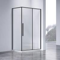 Душевой уголок Slim-N VSR-4SN8012CLB, 1200*800, черный, стекло прозрачное
