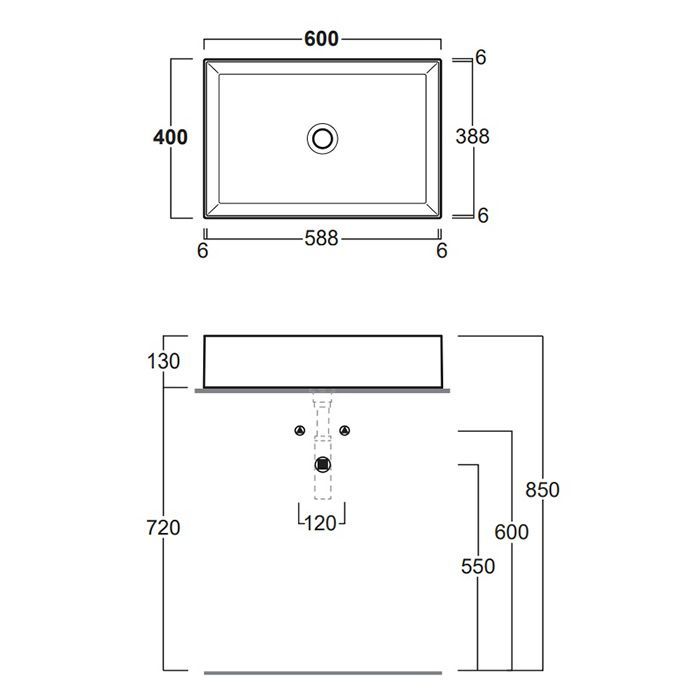 SIMAS AGILE Раковина на столешницу 60х40 см., без перелива, без отверстия под смеситель, цвет белый матовый SIMAS AGILE Раковина на столешницу 60х40 см., без перелива, без отверстия под смеситель, цвет белый матовый