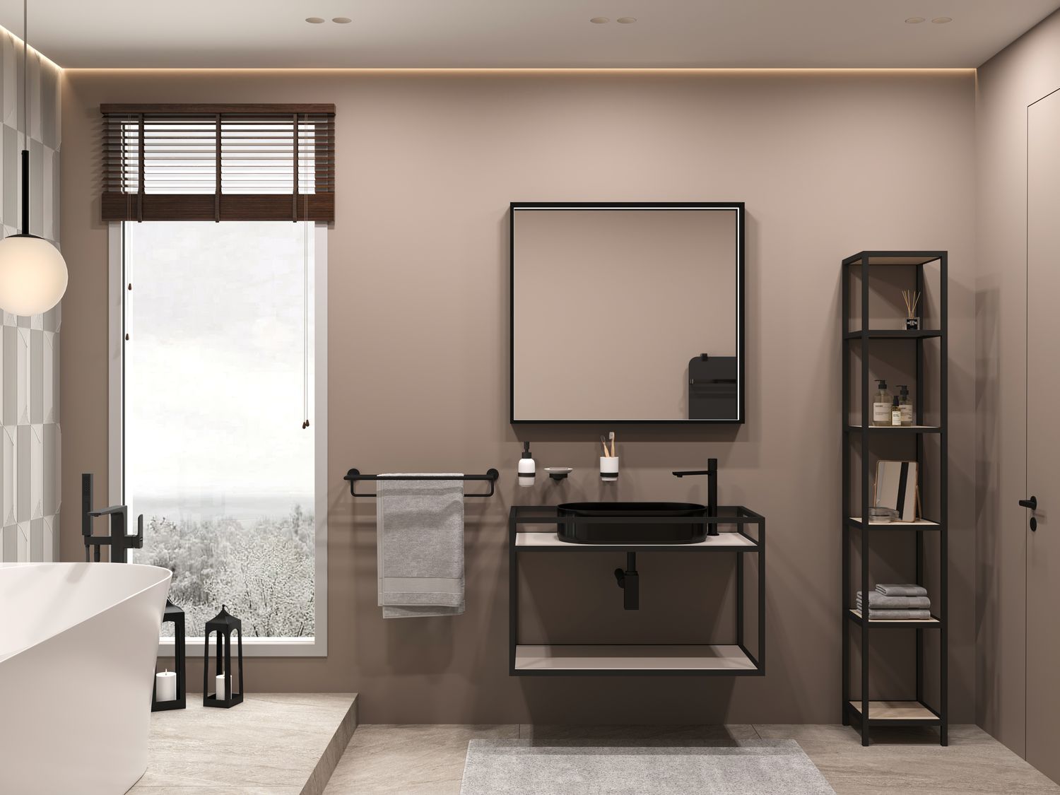 Зеркало Allen Brau Liberty 80 1.330014.BB черный браш