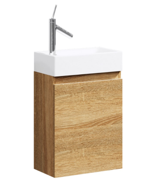 "Леон-МР" тумба под умывальник подвесная, цвет дуб сонома Ln-MP.01.04/DS, ТМ «AQWELLA»