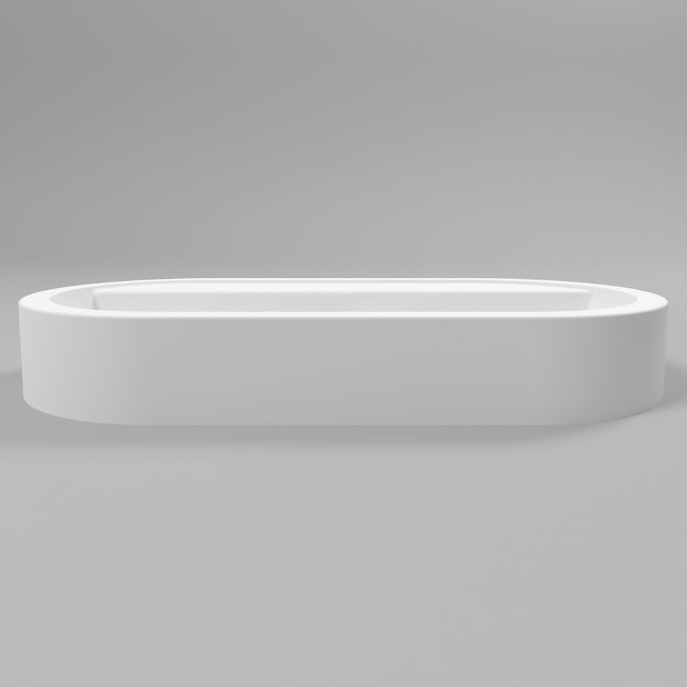 Умывальник WHITECROSS Malachite F 70x35 (белый мат) иск. камень