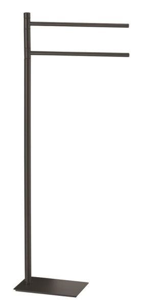 Gedy Trilly, стойка: 2 полотенцедержателя, цвет черный матовый