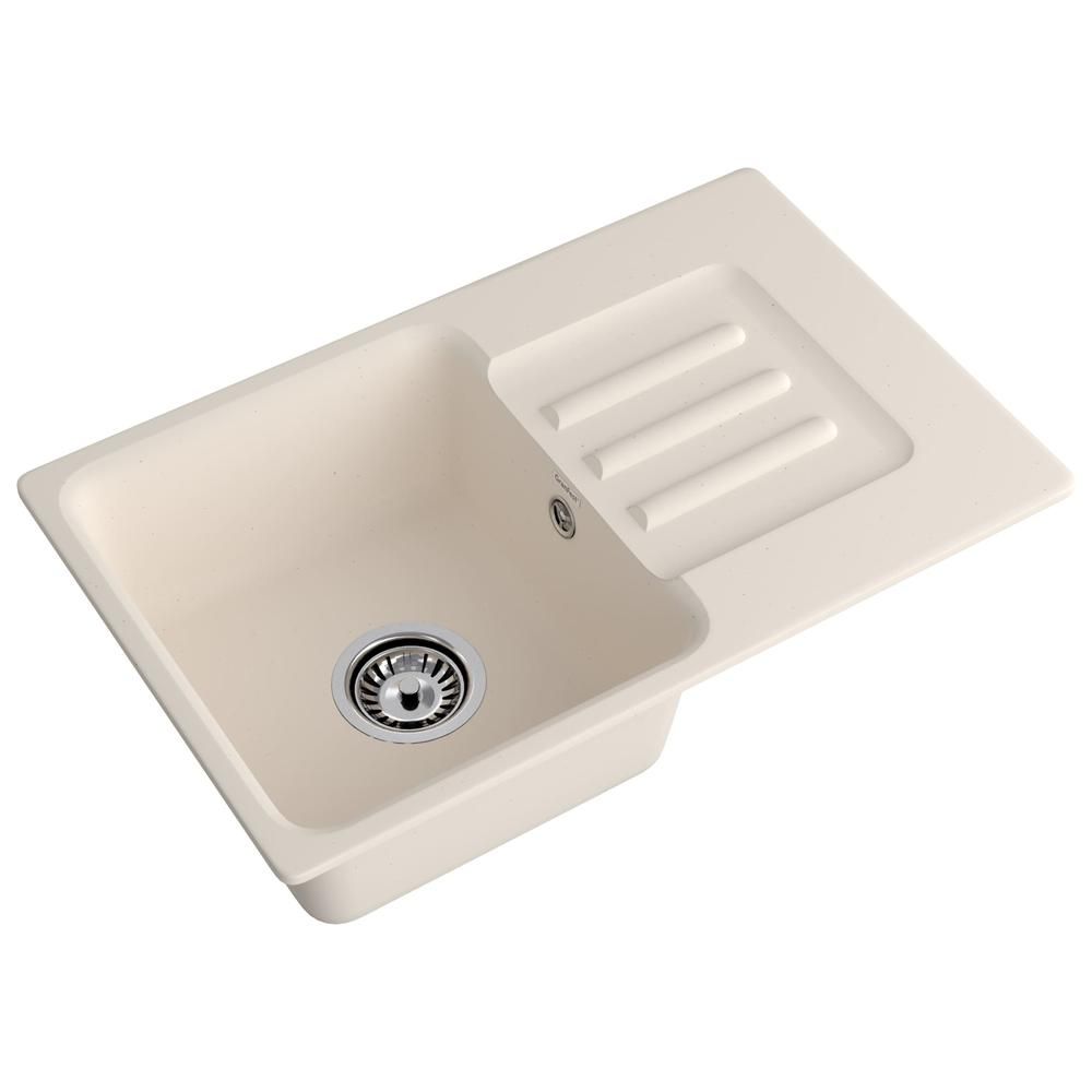 Кухонная мойка GranFest SMART 680L, белый, артикул 680 L белый