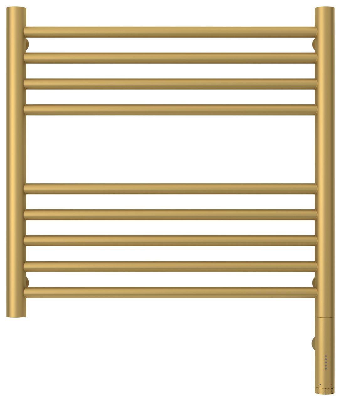 Полотенцесушитель электрический "БОГЕМА 3.0" прямая 500х500 / МЭМ правый (Матовое золото)