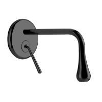 Gessi Goccia Встраиваемый однорычажный смеситель для раковины, излив 200мм(внешние части), цвет: черный