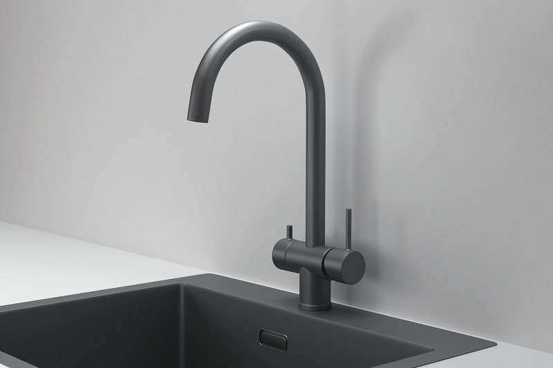 Смеситель для кухни GRANULA (7104, ГРАФИТ МАТОВЫЙ), артикул 7104, ГРАФИТ МАТОВЫЙ