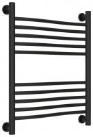 Полотенцесушитель водяной "ФЛЮИД+" 600х500 (Матовый Чёрный)