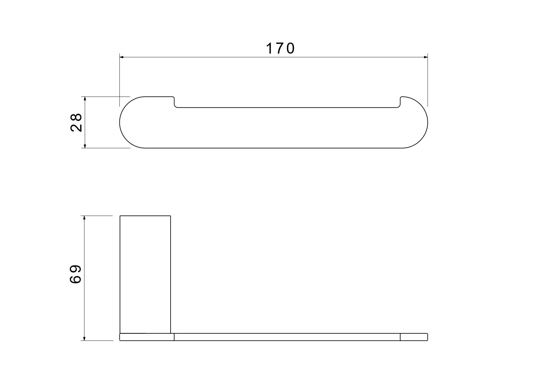 Бумагодержатель AQUATEK, матовый черный AQ4408MB ЛИРА Бумагодержатель AQUATEK, матовый черный AQ4408MB ЛИРА