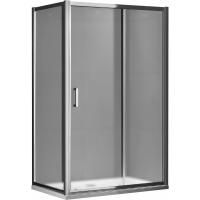 Душевой уголок Gemy Victoria S30191CM-A100M 150х100 профиль Хром стекло матовое