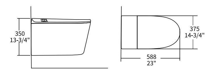 Унитаз подвесной Allen Brau Smart 4.I1001.20 белый, с функцией биде