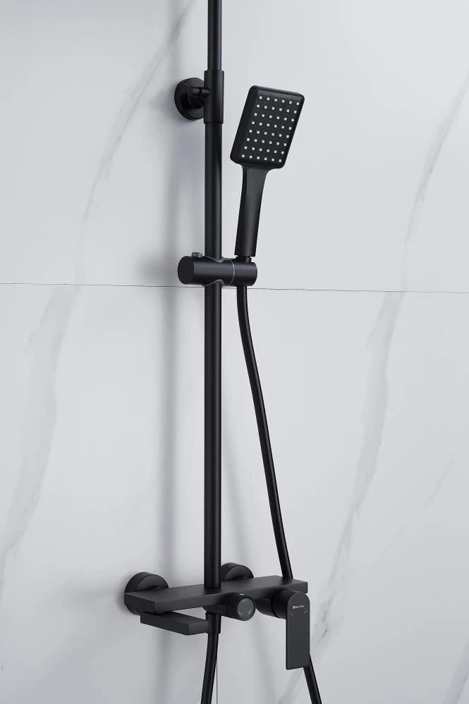 Душевая система Knotlor KN-72/BL, черный, артикул KN-72/BL