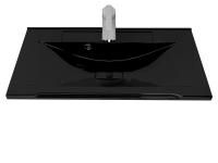 Раковина Корвет 80 черный металлик / км