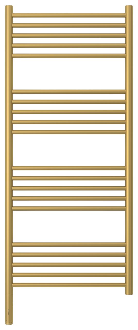 Полотенцесушитель электрический "БОГЕМА 3.0" прямая 1200х500 / МЭМ левый (Матовое золото)