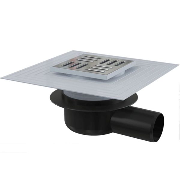 Трап для душа Alcaplast APV26C с решеткой Хром