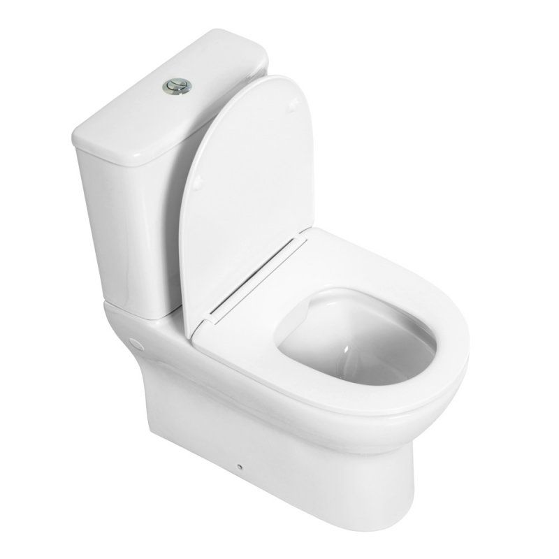 ENERGIA Чаша унитаза с сиденьем дюропласт soft close, P-trap BB8134CPR/SC, артикул BB8134CPR/SC