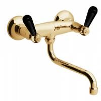 Bongio Mille Nuits Смеситель для раковины, цвет золото/черный фарфор