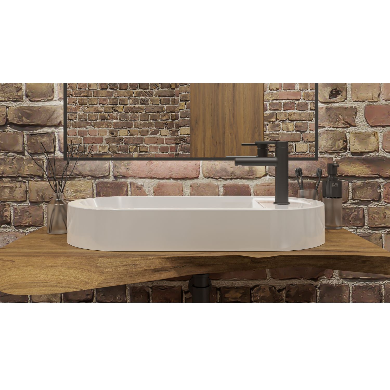 Умывальник WHITECROSS Malachite E 70x35 (белый глянец) иск. камень