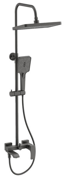 Душевая система BELZ B24507-3, оружейная сталь