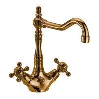 FIMA|Carlo Frattini Elizabeth Смеситель для раковины на 1 отверстие, с вращающимся изливом, цвет бронза
