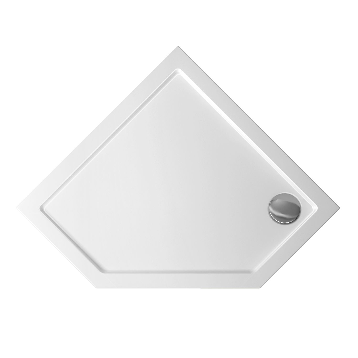 Акриловый душевой поддон Lavinia Boho Art 37081900, пятиугольный, 90 х 90 см