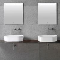 GLOBO FORTY3 Раковина 600х350х160 мм., для установки на столешницу, без отверстий для смесителя, без перелива, цвет белый