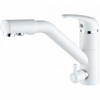 Смеситель для кухни Paulmark Hessen He213017-431 Белый матовый