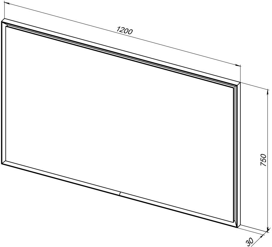 Зеркало Allen Brau Activity 120 1.340030.PGM платина матовый