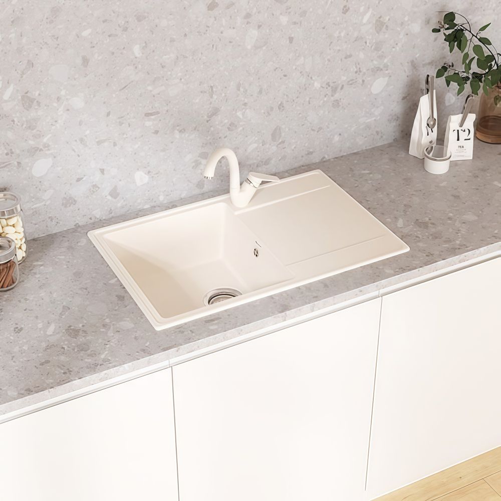 Кухонная мойка Maretti Kitchen KT735-WH, белый, артикул KT735-WH