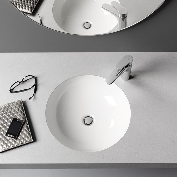 LAUFEN Pro BPRO B аковина, встраиваемая снизу, 420x420x120 мм, без отверстия для смесителя, не обработанная поверхность, цвет белый