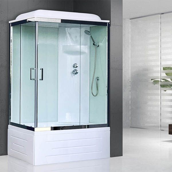 Душевая кабина Royal Bath BP 120х80 RB8120BP6-WT-CH-R стекло прозрачное задняя стенка Белая Душевая кабина Royal Bath BP 120х80 RB8120BP6-WT-CH-R стекло прозрачное задняя стенка Белая