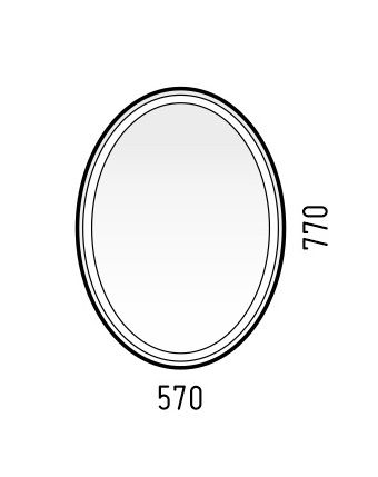 Зеркало LED "Капелла 57х77", сенсор Зеркало LED "Капелла 57х77", сенсор
