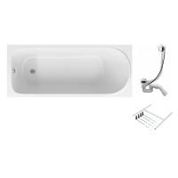 W75A-150-070W-KL Sense Ванна 150x70, каркас, слив-перелив, комплект W75A-150-070W-KL Sense Ванна 150x70, каркас, слив-перелив, комплект