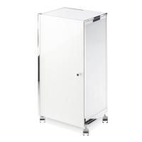 Decor Walther RW 1 Шкафчик передвижной 38x30x80см, стекло белое, цвет: хром ЗАКАЗ ПО ЗАПРОСУ