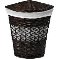 Корзина для белья WasserKRAFT Salm 40x40x57 WB-270-L с крышкой Коричневая