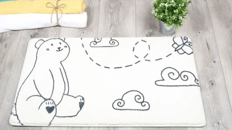 Коврик для ванной комнаты Fixsen Teddy Air 50x80 FX-6001T Белый
