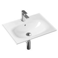 Комплект 4 в 1 Lavinia Boho Bathroom Sink 21510352, врезная фарфоровая раковина 60 см, смеситель, латунный сифон, донный клапан quick-clac
