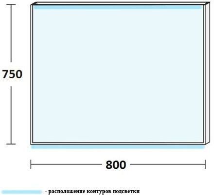 Зеркало-шкаф Onika Коралл 60.01