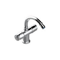 THG CORVAIR Смеситель для биде на 1 отверстие, 2-х вентильный, с донным клапаном, цвет хром