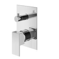 Plumberia Selection TAG Внешняя часть встраив. смесителя д. душа на 2-3 вых.с мех. девиатором, использ.с Box INT9036, накл.100X150mm нерж.сталь, хром