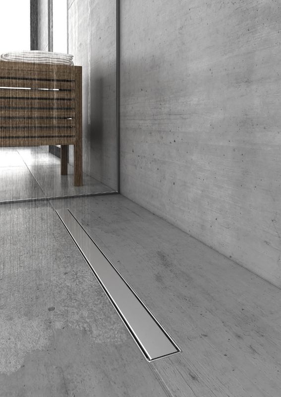 Душевой лоток Berges Wasserhaus B1 Keramik 800 091119 с решеткой Хром