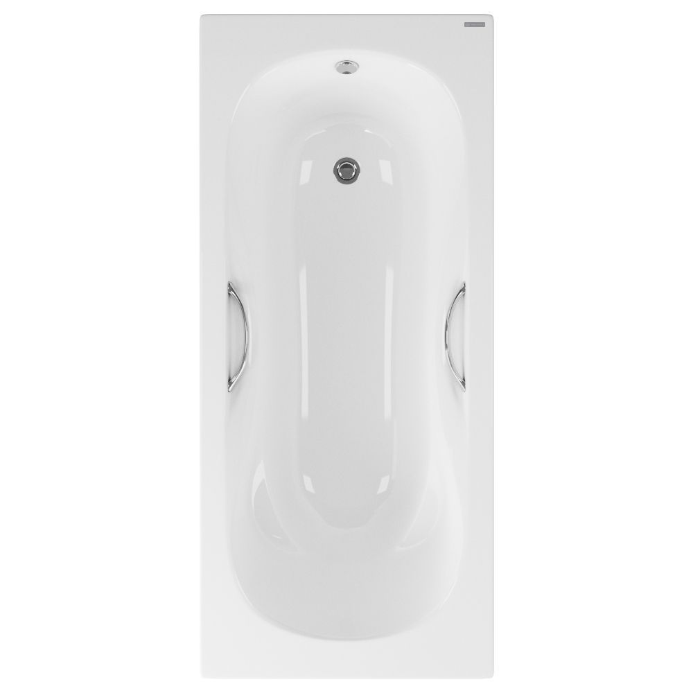 Бьёрн ванна чугунная 1700*750 б/п, с ручками, ножки в комплекте