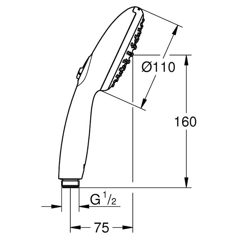 Ручной душ GROHE TEMPESTA 27597003 (хром, пластик, круглый), шт Ручной душ GROHE TEMPESTA 27597003 (хром, пластик, круглый), шт