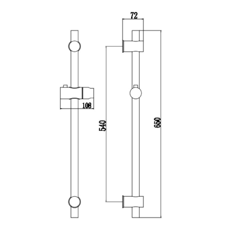 Душевая штанга Fmark FS90266H, черный