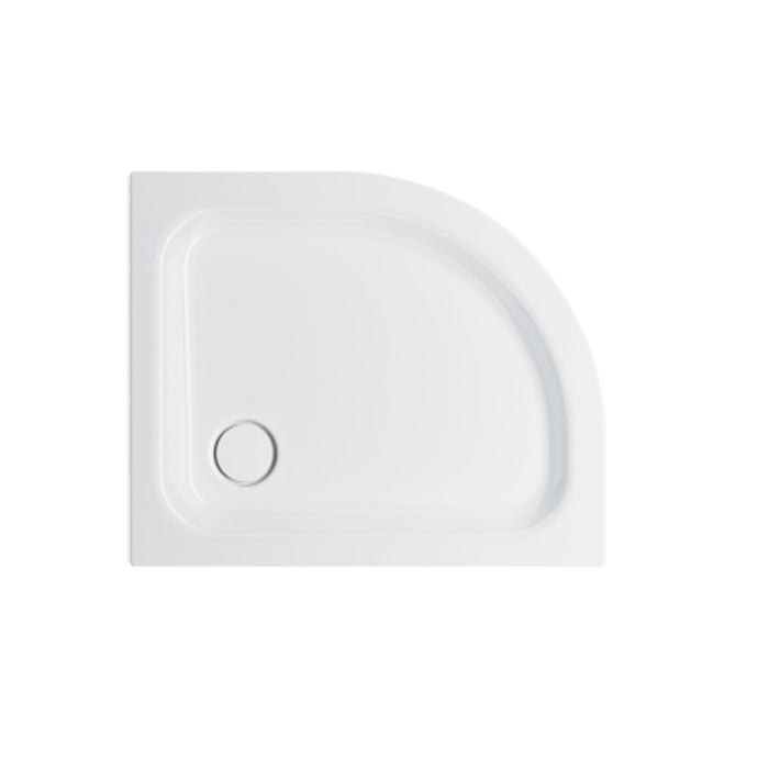 BETTE Душевой поддон 1/4 круга  120х90хh65см с отв-м слива d90мм, с шумоизоляцией и покрытием анти-слип PRO, цвет белый