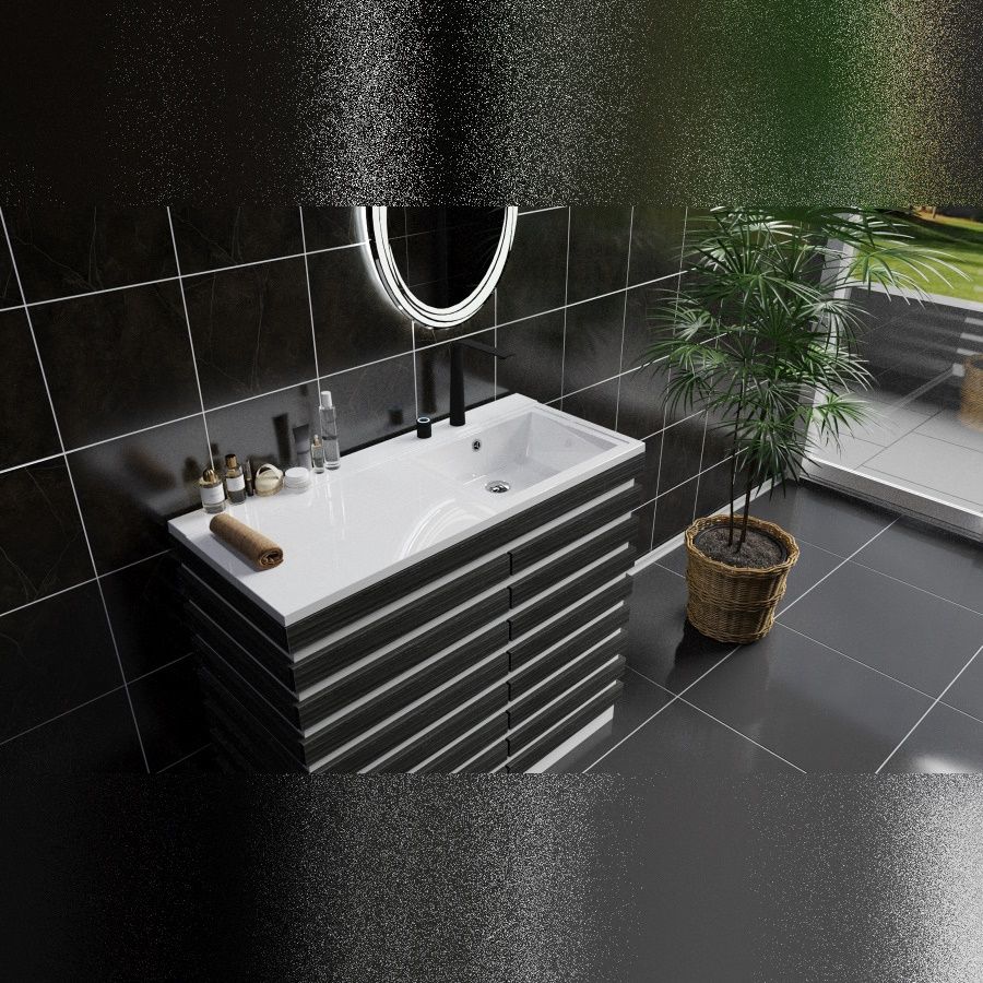 Раковина над стиральной машиной Maretti UM13SM44-844, белая, артикул UM13SM44-844