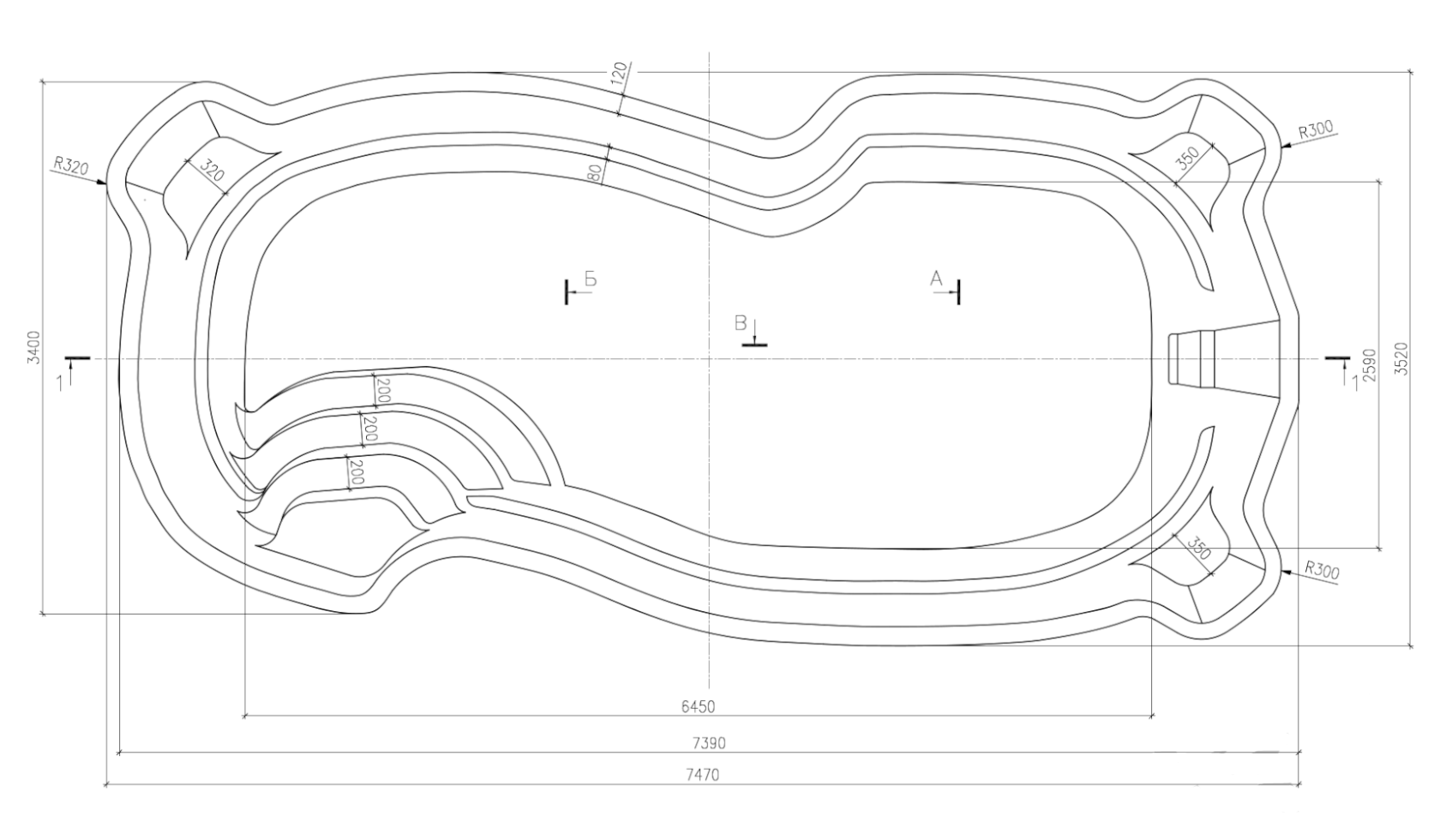 Бассейн F-BAS 14/2 Бассейн F-BAS 14/2
