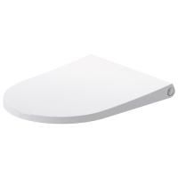 DURAVIT Bento Starck Box  Сиденье для унитаза съемное, с микролифтом, белый глянец/нерж сталь